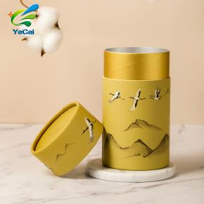 Food grade coffee packaging box recycled cardboard cylinder box for loose leaf tea packaging 