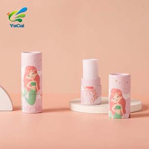 OEM design cardboard lip balm tube biodegradable empty paper lipstick tube