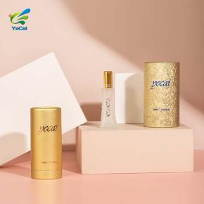 Luxury perfume packaging cylinder gift box round perfume box for bottle packaging