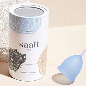 Custom Design Kraft Paper Tube Packaging Box Cylinder Silicone Menstrual Cups Packaging Container