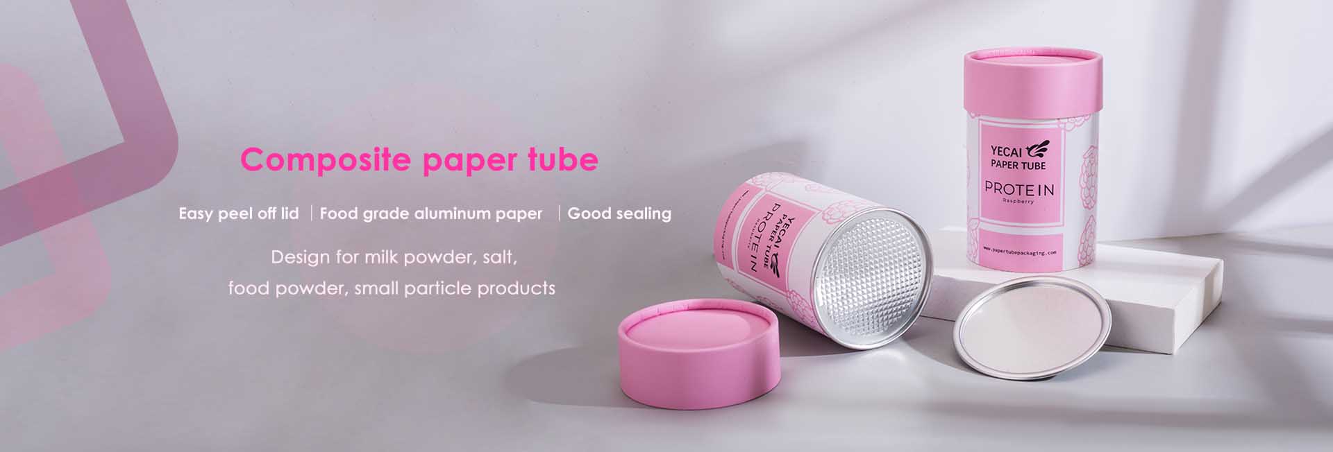 Eco-friendly paper tube for protein powder packaging