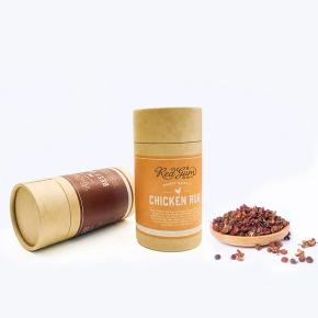 recycle printed logo food spice box packaging with lining