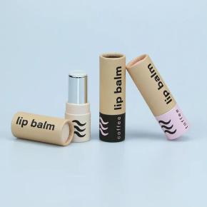 Customized Cute Empty CoCustomized Cardboard Containers Lip balm Packaging Paper Tubentainers 10Ml Lip Gloss Packaging Paper Tube With Brush