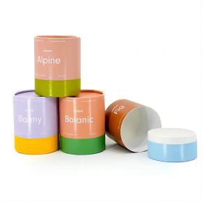  Recyclable round paper perfume packaging tube for cosmetics bottles